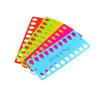 Gogogmee 20pcs Plastic Sewing Thread Stand, Cross Stitch Bobbin and Embroidery Floss Organiser, Small Easy-to-use DIY Tools Accessories for Handmade Projects, Hoops Random Color