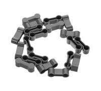 Gogogmee 20pcs Plastic Train Track Adapter Kit with Dog Bone Connectors for Railway Tracks Easy Assembly Plastic Rail Connector Accessories for Aged