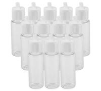 Gogogmee 20pcs Plastic Travel Bottles with Flip Top Caps Refillable Cosmetic Oil Containers for Lotion Shampoo Essential Oils Emulsion Dispensers for Skincare and Travel Use