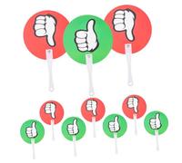 Gogogmee 20pcs Reusable Plastic Yes No Voting Paddles with Green Red Thumbs Up Down Signs for Classroom Interaction Teacher Supplies for Student Participation and Engagement
