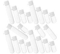 Gogogmee 20pcs Round Bottom Glass Bottles with Leakproof Lids, Small Travel Size Containers for Essential Oils, Serums, and Cosmetic Liquids - Refillable Mini Bottles Set for Travel