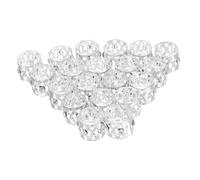 Gogogmee 20pcs Silver Rhinestone Dreadlock Cuff Beads Hair Hoops for Braids Metal Hair Rings Accessories for Women Men Stylish Braid Jewelry with Dazzling Sparkle and Versatile Styling
