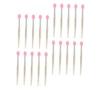 Gogogmee 20Pcs Transparent Mini Silicone Lip Brush Applicators for Makeup Use Portable Lipstick Applicator for Precise Cosmetic Application and Easy to Clean for Women and Professional