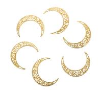Gogogmee 20Pcs Vintage Moon Shape Pendant Charms for DIY Jewelry Making Durable Alloy Decorative Pendants for Necklaces Bracelets and Ornaments