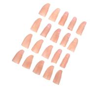 Gogogmee 20pcs Vinyl Fake Finger Tips with Nails Realistic Soft Thumb Covers for Tricks and Pranks Reusable Props for Stage Performances and Party Entertainment