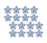Gogogmee 20pcs Waterproof Glitter Star Bandages 46x46mm Luminous Cartoon Adhesive Wound Care Patches for Emergency Kit and Fingertip Protection Random Color