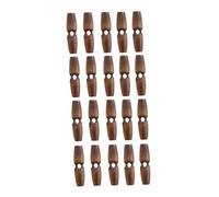Gogogmee 20Pcs Wooden Olive Buttons 6Cm Coat Replacement Sewing Craft DIY Accessories Retro Brown Buckles for Overcoat Cardigan Wool Sweater