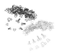 Gogogmee 240pcs Metal Hooks and Eyes Closure Kit Invisible Hooks Replacement Sewing Snap Fasteners for Jackets Skirts Corsets Compact and Concealed Clothing Buckles DIY Craft Supplies