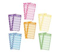Gogogmee 24Pcs Budget Planner Cards with Candy Print Lightweight Cash Expense Sheets for Home Office School Use Random Color Assortment for Organized Money Management Random Color