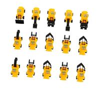 Gogogmee 24Pcs Construction Vehicle Cake Decorations Excavator Mini Engineering Truck for Birthday Cupcake Toppers Safe Reusable Party Supplies