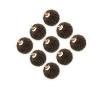 Gogogmee 24Pcs Dark Grey Plush Ball Pendant DIY Earrings Accessories Creative Jewelry Dangler for Fashionable Looks Lightweight and Durable Hairball Charms for Jewelry Making