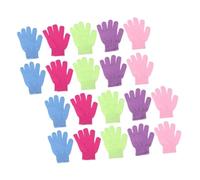 Gogogmee 24pcs Exfoliating Bath Gloves Elastic Wrist Body Scrub Shower Gloves for Dead Skin Removal Suitable for Men Women Daily Replacement Random Color