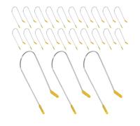 Gogogmee 24pcs Heat-Proof Hair Clips for Hot Rollers 2.54cm U-Shaped Curling Clips with Electric Curler Compatibility for Quick Styling and Secure Hair Fixation in Home or Salon Use