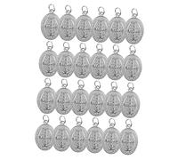 Gogogmee 24pcs Metal Pendant Charms for DIY Jewelry Making Religious Craft Accessories Suitable for Bracelets and Necklaces Versatile Bible-Shaped Charms