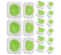 Gogogmee 24pcs Safety Plug Covers for Plastic Electrical Outlet Protectors Fits Sockets Wall Socket Caps Easy Installation Green