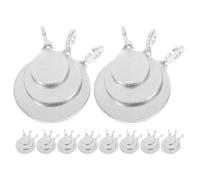 Gogogmee 24Pcs Small Steel Training Target Plates Set with 2Cm, 3Cm, 4Cm Sizes, Hanging Steel Targets for Shooting Practice and Skill Development in Shooting Sports