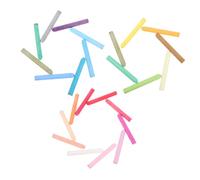Gogogmee 24pcs Water Soluble Chalk with Comfortable Grip Chalks and Holders Bright Non-dusty Colors for Blackboard Sidewalk Outdoor Play for School Preschool and Home Painting