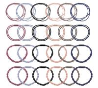 Gogogmee 24pcs Women Hair Accessories High Elasticity Boho Hair Ties Bracelets No Damage Soft Comfortable Elastic Ropes Versatile for Daily Use