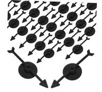 Gogogmee 25pcs Black Plastic Rotating Board Game Arrows Smooth Flexible Spin Pointers for Party Supplies Game Accessories to Enhance Observation and Interactive Play
