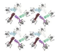 Gogogmee 25Pcs Mixed Color Angel Charms for Jewelry Making Natural Crystal Stone Pendants for DIY Earrings Necklaces Bracelets Bulk Charms for Handmade