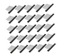 Gogogmee 25pcs Steel Teeth Wig Combs for Diy Wig Making Durable Spring Clips Hair Accessories Easy to Use for Personal and Barber Shop Applications