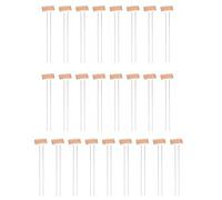 Gogogmee 25pcs Weatherproof Copper Metal Garden Plant Markers for Outdoor Seedlings Herbs Vegetable Nursery Labels Stakes for Flower Classification and Tree Identification