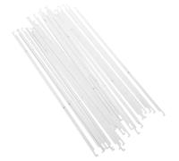 Gogogmee 25pcs White Iron Hanging Receipt Organizer Bars with Delicate Design, Stable and Not Easy to Deform File Bars for Business and Learning Files