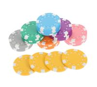 Gogogmee 28pcs Poker Chips for Games and Math Learning Reusable PP Material Counters Tokens for Counting Sorting and Poker Gambling Entertainment