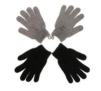 Gogogmee 2pairs Body Bath Exfoliating Gloves Kessa Hammam Skin Care Bathing Scrubbers