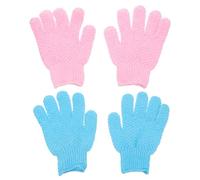 Gogogmee 2pairs Exfoliating Bath Gloves for Deep Cleaning Dead Skin Removal Comfortable Shower Scrubber Easy to Use Clean Refresh Your Skin for Daily Body Care