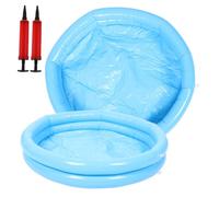 Gogogmee 2pairs Foot Soak Washing Tub Inflatable Round Footbath Pump Set Spa Supplies Bowl for Home Travel Random Color