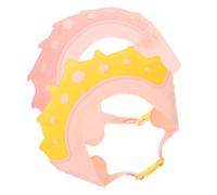 Gogogmee 2pcs Adjustable Shower Cap Silicone Bath Hat with Ear Protection Splashproof Visor for Fits All Ages Cute Yellow Pink Caps for Boys Bath