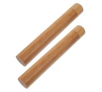 Gogogmee 2pcs Bamboo Poster Mailer Tubes with Airtight Caps Document Organizer and Artwork Storage Cylinders for Secure Long-term Transport and Mailing