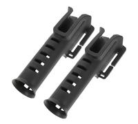 Gogogmee 2pcs Band Fishing Rod Stand Fishing Rod Support Pole Storage Holder Holders for Poles Tackle Storage Fish Container Plastic Black