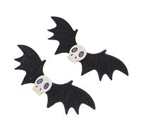 Gogogmee 2pcs Bat Skull Hair Clips Halloween Accessories for Girls for Costume Parties Role-playing and Stage Adds Festive Touch to Look