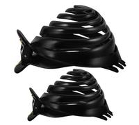 Gogogmee 2pcs Bun Maker Clips Set Large and Small Non-slip Spiral Dome Plastic Hair Styling Tools for Women’s Natural Mushroom Head Bun round Hair Clamp Accessories