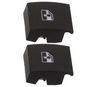 Gogogmee 2pcs Car Door Window Button Covers Replacement Caps for Driver Side Window Control Switch Easy Installation Protective Panel Caps for General European Car Interior Accessories