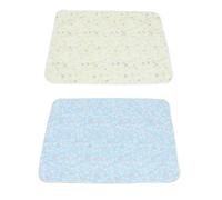 Gogogmee 2pcs Changing Pad Portable Newborn Diaper Mat Absorbent Breathable Washable Travel Urinal Mat for Home and Outdoor Use