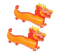 Gogogmee 2pcs Chinese Dragon Balloons for Spring Festival Vibrant Orange Dragon King Decor Wall and Hanging Ornaments Easy to Use Lunar Year Party Supplies Symbol of Luck and Prosperity