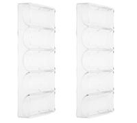 Gogogmee 2pcs Clear Acrylic Chip Storage Case for Poker Chips Capacity Transparent Organizer Box Modern Design for Home Gatherings Parties