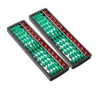 Gogogmee 2pcs Column Plastic Abacus with Beads Educational Math Counting Tool for Portable Lightweight Bead Counter for Early Childhood Numeracy and Brain Development Training