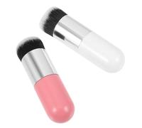 Gogogmee 2pcs Complete Makeup Brush Foundation Brush Blush Densely Filled for Blending Setting Cosmetics Makeup Kit
