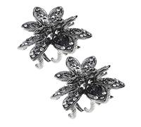 Gogogmee 2pcs Crystal Dot Diamond Tiara Teaser Claw Clip Hair Claw Clip Girls Hair Accessories Jaw Clamps