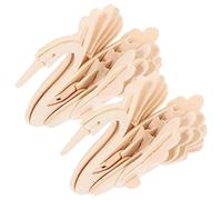 Gogogmee 2pcs DIY Wooden Animal Puzzles Interactive Jigsaw for Fun Enrichment Puzzle Kits for Mental Creativity and Parent Interaction