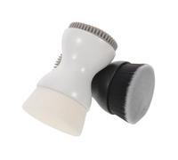 Gogogmee 2pcs Double-Headed Facial Cleansing Brush with Soft Bristles and Silicone, Manual Exfoliating Face Washing Brush for Deep Pore Cleaning and Makeup Removal, Suitable for Sensitive