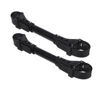 Gogogmee 2pcs Double Stroller Connector for Baby Prams, Black Aluminium Twin Stroller Converter with Anti-Rust Feature, for Outdoor Use by Families with Two Boys and Girls