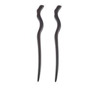 Gogogmee 2pcs Ebony Hairpin Chinese Style Chopstick Headpiece Traditional Headwear for Festival