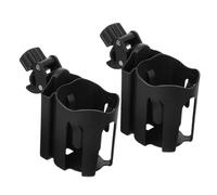 Gogogmee 2pcs Ergonomic Adjustable Wheelchair Cup Holder for Walkers Strollers Portable Drink Phone Mount with Rotatable Bracket Compact Design for Seniors and Adults the Go