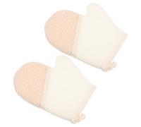 Gogogmee 2pcs Exfoliating Bath Gloves for Shower and Spa Reusable Body Scrub Mitts with Strong Friction for Deep Cleaning and Enhanced Scented Soap Lather Portable for Travel and Camping
