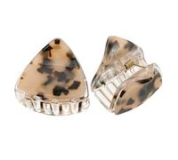 Gogogmee 2Pcs Fashionable Tortoise Shell Cat Ear Hair Claw Clips Non-slip Grip Hair Accessories for Women Styling and Bath Use